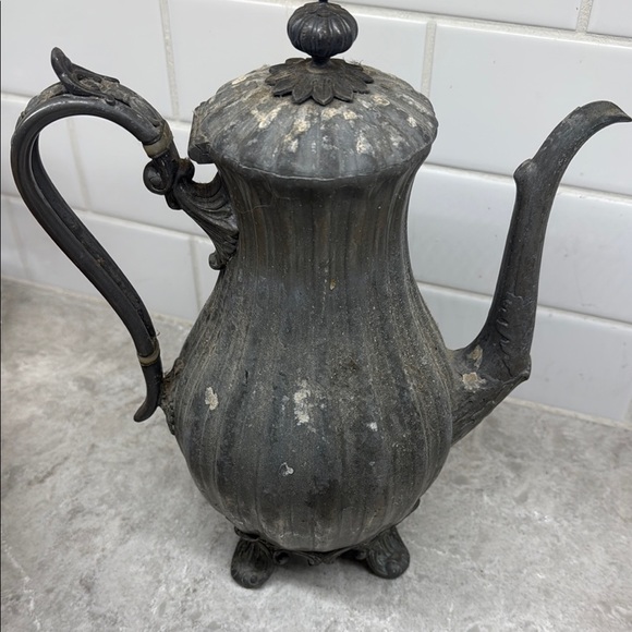 Vintage Pewter Dixon & Sons Sheffield Metal Teapot - Picture 4 of 7